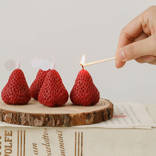 Strawberry Candle Set