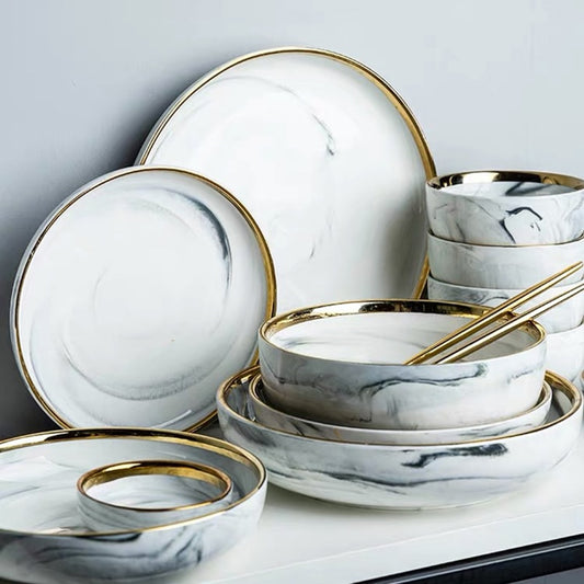 Marble Dinnerware Set