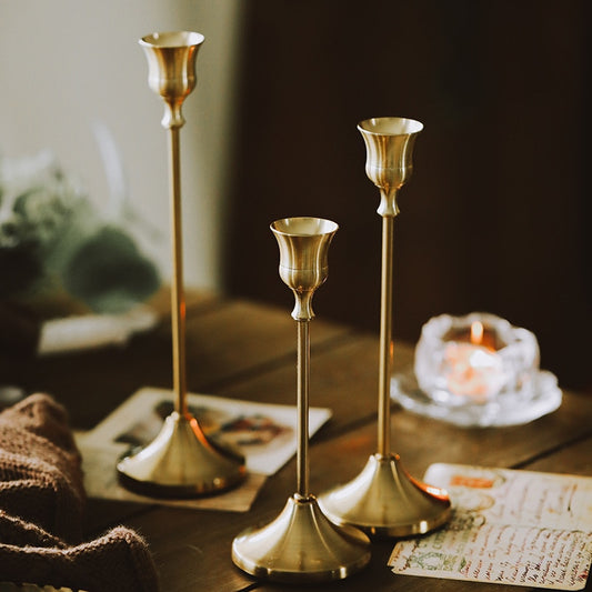 Golden Candle Holders