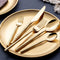 Gold Cutlery Set For 6