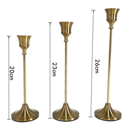 Golden Candle Holders